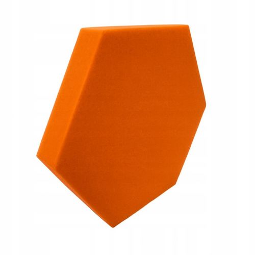 Pianka akustyczna | Gąbka wygłuszająca HEXAGON 32x28x3 cm - pomarańczowy na Arena.pl