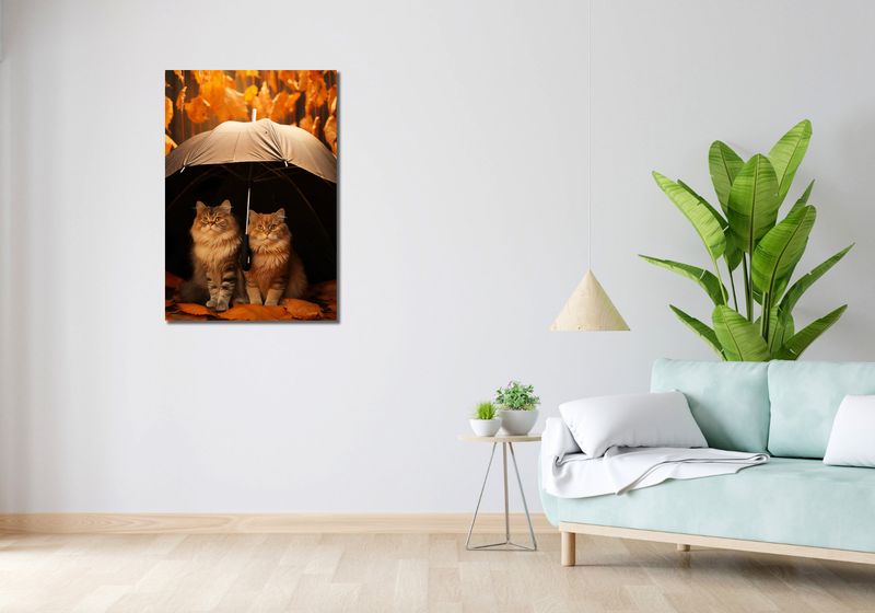 Obraz 60x90cm Jesienny Koci Schron zdjęcie 2