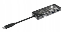 Adapter wieloportowy ISY IAD-1028-2 USB-C 4-in-1 2x USB 3.1 typu A, 1x C, H
