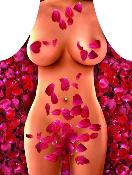 Fartuch nr 60 (płatki róż).. zdjęcie 1