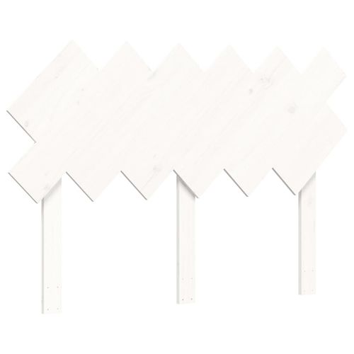 Łóżko dla seniora, rama z wezgłowiem, białe, lite drewno na Arena.pl