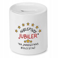 Dla Jubilera Prezent Skarbonka Najlepszy Jubiler Z Nadrukiem Ze Zdjęciem