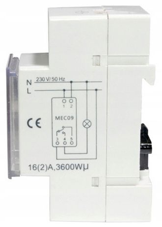 TIMER PROGRAMATOR CZASOWY NA SZYNĘ DIN TYGODNIOWY zdjęcie 4