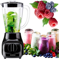 BLENDER ELEKTRYCZNY 350W KIELICHOWY 1,5L ROZDRABNIACZ KRUSZARKA CZARNY