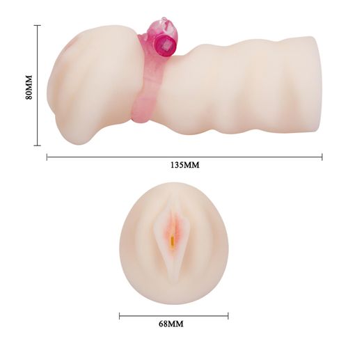 Baile- Masturbator With Vibrating Ring, Flesh-Coloured na Arena.pl