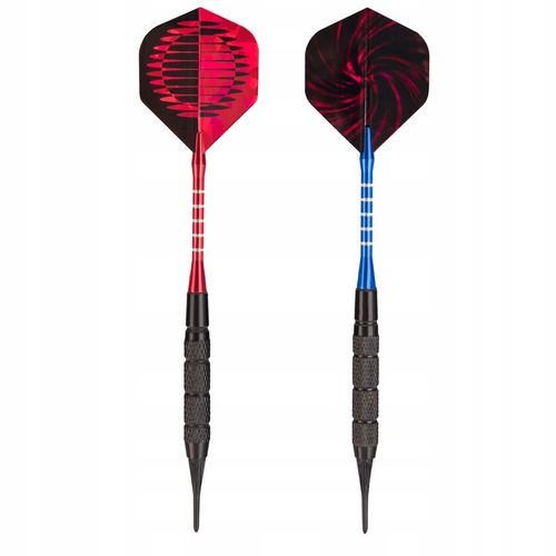 Matepro DUŻY ZESTAW DO GRY W DARTA 6x RZUTKI LOTKI DART SOFT TIPS + PORTFEL na Arena.pl