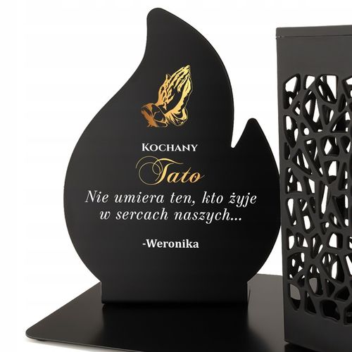 Znicz Solarny na Grób Mamy Taty Dekoracja z Dedykacją Wszystkich Świętych na Arena.pl