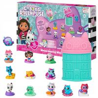 KOCI DOMEK GABI FIGURKI ZESTAW MEOW-MAZING 12 MINI FIGUREK KARTONOWY POKÓJ