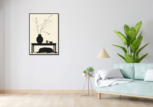 Plakat 64x90cm Wypocznij Psino na Arena.pl