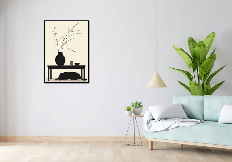Plakat 64x90cm Wypocznij Psino zdjęcie 4