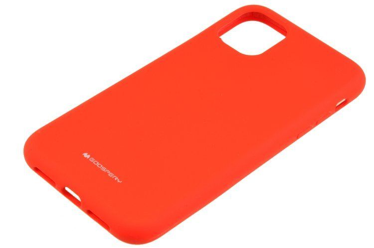 Etui Mercury Goospery Silicone do iPhone 11 czerwony zdjęcie 1