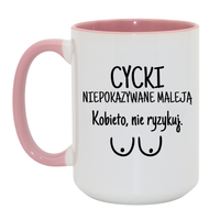 Duży Biało-Różowy 450 ml