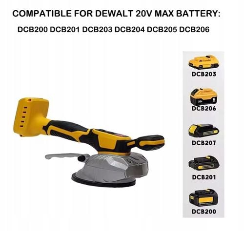 Prezent Przyssawka Wibracyjna do płytek DeWalt na akumulatory na Arena.pl