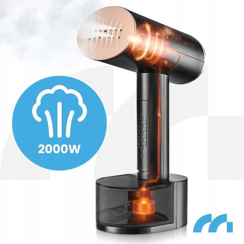 PAROWNICA DO UBRAŃ ŻELAZKO PAROWE STEAMER ZESTAW KLIPS ETUI 2000W na Arena.pl