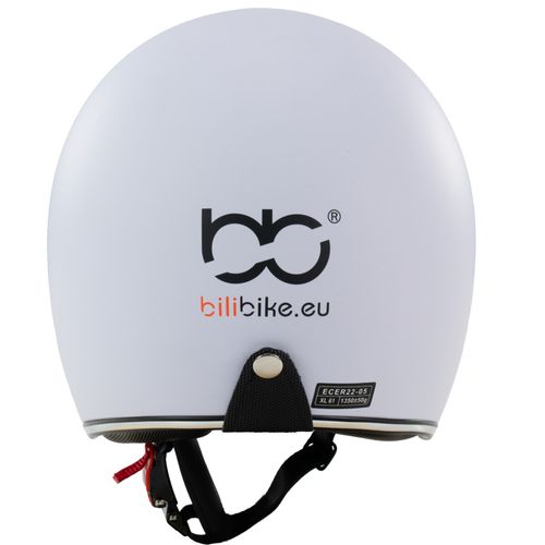 Kask na skuter motocyklowy otwarty z daszkiem BB 588 -przyciemniona blenda M biały mat na Arena.pl