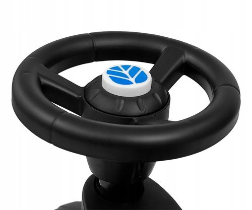 Jeździk New Holland T7 traktor z przyczepką grabki łopatka niebieski blue na Arena.pl