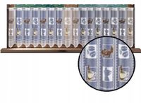 Zazdrostka kuchenna firana kawa malowana 150x50 cm panelowa BRĄZ