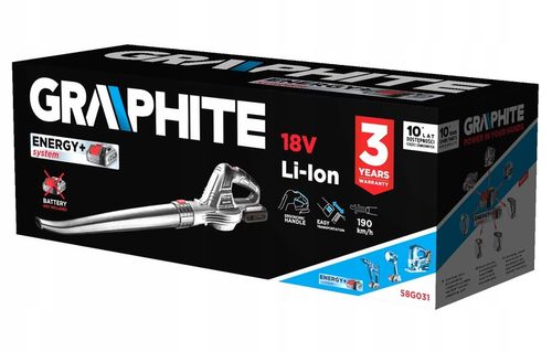 Dmuchawa do liści akumulatorowa Energy+ GRAPHITE na Arena.pl