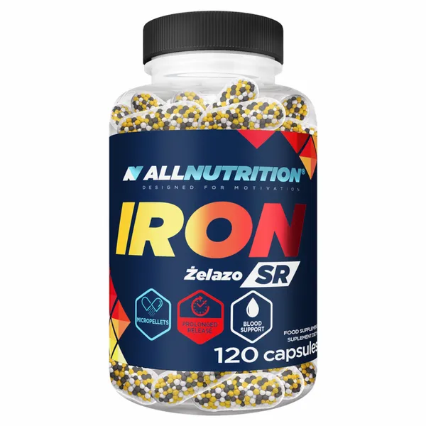 Allnutrition Iron SR 120kap ŻELAZO zdjęcie 1