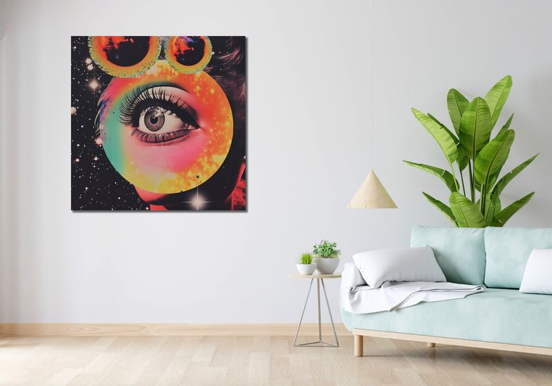 Obraz 100x100cm Oko w Kosmosie zdjęcie 2