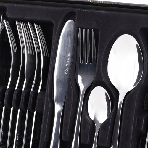 KOMPLET SZTUĆCÓW STALOWYCH NA 6 OSÓB ZESTAW 24EL. SREBRNE ZASTAWA na Arena.pl