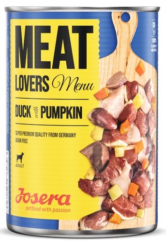 Josera Meat Lovers Menu Kaczka z dynią puszka 400g na Arena.pl