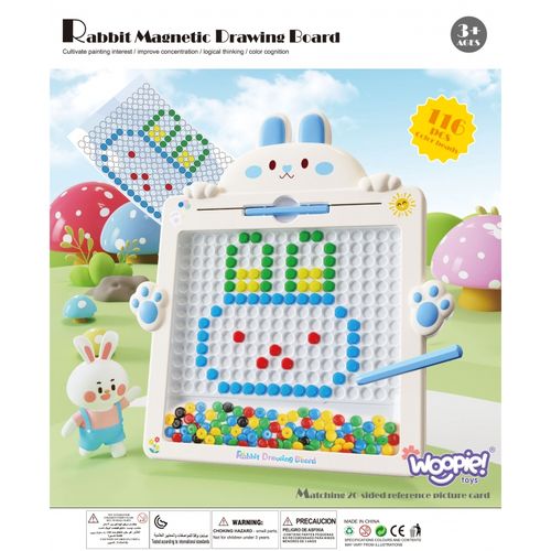 WOOPIE Tablica Magnetyczna dla Dzieci Montessori MagPad Królik na Arena.pl