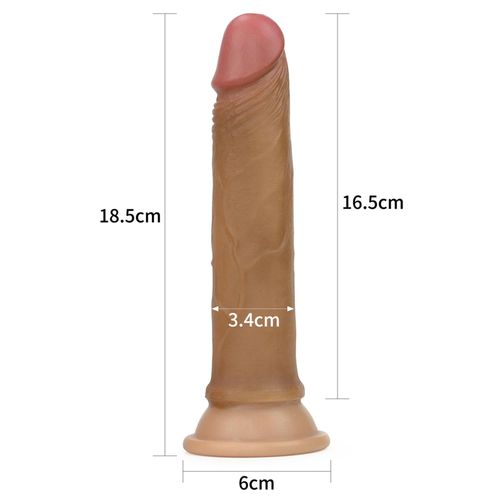 7'' Dual layered Platinum Silicone Cock na Arena.pl