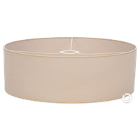 Abażur tkaninowy Cerlux 50x20 cm beżowy E27 – klasyczny klosz do lampy E14