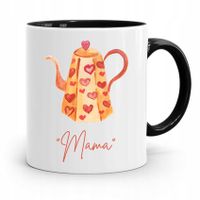Kubek Czarny Prezent Dla Mamy Matki Mamusi Mama Z Nadrukiem Ze Zdjęciem