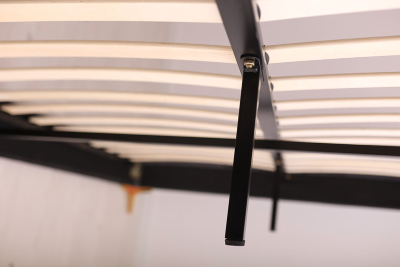 IVO ŁÓŻKO TAPICEROWANE 160X200 SZARE, BEZ ZAGŁÓWKA Z MATERACEM zdjęcie 10