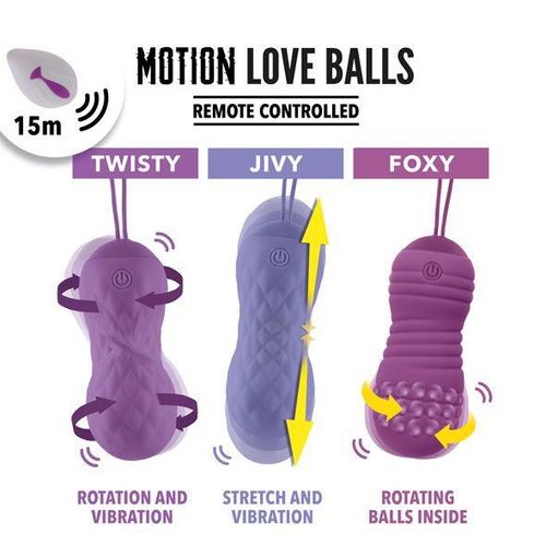 FeelzToys - Remote Controlled Motion Love Balls Foxy na Arena.pl