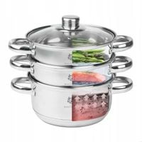 GARNEK DO GOTOWANIA NA PARZE INDUKCJA GAZ PAROWAR