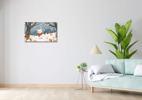 Obraz 70x40cm Śnieżny Kompan na Arena.pl