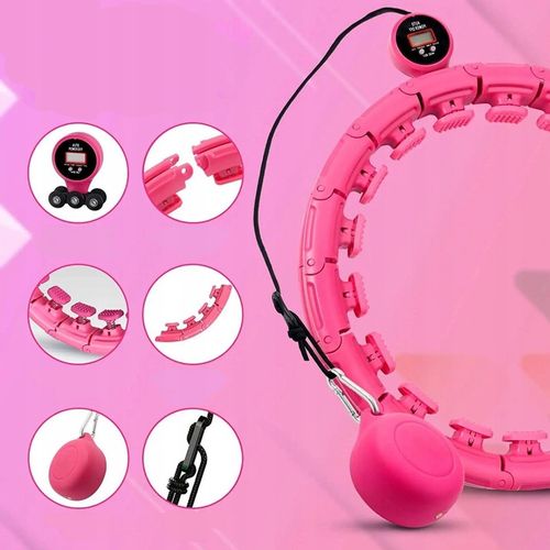 ODCHUDZAJĄCY HULA HOP Z OBCIĄŻENIEM SMART Z LICZNIKIEM I WYPUSTKAMI HULAHOP na Arena.pl