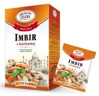 Malwa Sunny garden Herbata Imbir z kurkumą 40 g (20 x 2 g)