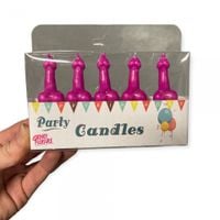 świeczki party penis candles 5pcs pack pink