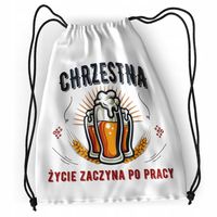 Plecak Dla Chrzestnej Sportowy Szkolny Worek Torba Z Nadrukiem Ze Zdjęciem
