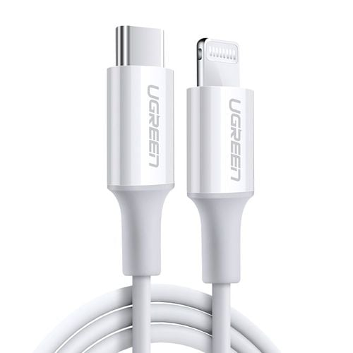 kabel przewód do iphone mfi usb-c - lightning 20w 3a 1m biały na Arena.pl