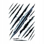 Naklejka Rysy Zaięcia rany na Auto Siekiera Zadrapanie Pazury Sznyty Blizny