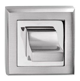 SZYLD DOLNY KWADRATOWY- NIKIEL SATYNA - BLOKADA WC zdjęcie 1