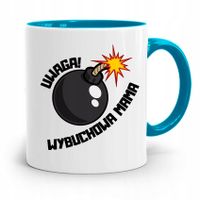 Kubek Błękitny Dla Mamy Wybuchowa Mama Prezent Z Nadrukiem Ze Zdjęciem