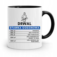Dla Drwala Rębacza Kubek Czarny Prezent Urodziny Z Nadrukiem Ze Zdjęciem