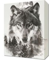 Obraz 30x40cm Wilczy Duch Lasu