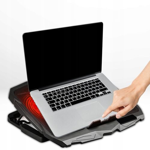 PODSTAWKA CHŁODZĄCA POD LAPTOPA WIATRAK DO KOMPUTERA NOTEBOOKA RGB 12-17" na Arena.pl