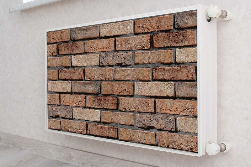 Maskownica MAGNETYCZNA Na Grzejnik Cegła Efekt 3D 80cm x 60cm zdjęcie 4