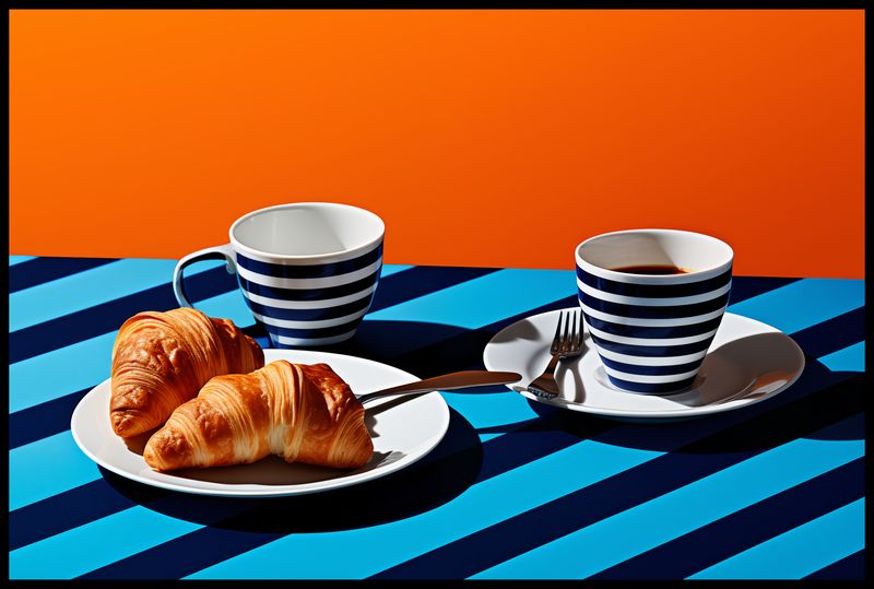 Plakat 91,5x61cm Croissanty zdjęcie 2