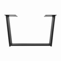 Stelaż do stolika kawowego loft Typ T, Stal, czarny mat, H 43 cm, 1 szt