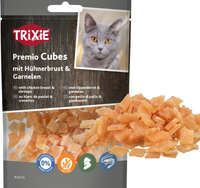 TRIXIE Premio Cubes KURCZAK KREWETKI mięso 91% przysmak kota nagroda 50g