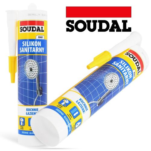 Silikon Sanitarny BIAŁY Łazienki WC Kuchni Płytek Elastyczny na Arena.pl